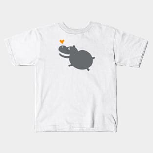 Jumpy Hippo Kids T-Shirt